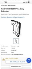 02-05 Ford Thunderbird Left Rear Quarter Extension Panel picture