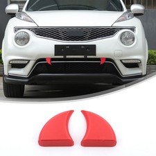 ABS Red Car Center Grill Tiger Teeth Decorative Trim For Nissan Juke 2011-2019 picture