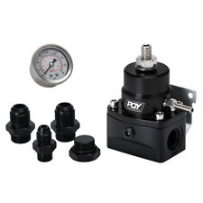 Black AN8/8/6 Fuel Inject Pressure regulator Kit With Oil 0-160psi Gauge 8AN picture