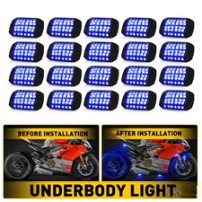4-20X Red/White/Blue LED Rock Trail Light Underbody Rig Lamp Glow Offroad Pickup picture