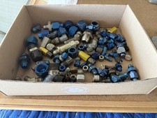 Mixed Aircraft Hydraulic Line Fittings Lot picture