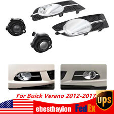 For 2012 13-2017 Buick Verano Bumper Fog Light Fog Lamp w/ Cover Trim Bezel Kit picture