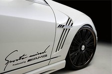 Sports Mind Produced by AMG Mercedes Benz E63 Decal sticker emblem logo BLACK picture