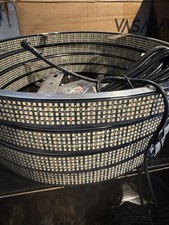 10 Row White LED Wheel Lights 4pc  17” Plug and Play picture