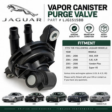 NEW GENUINE JAGUAR XK8 XKR PURGE VALVE FUEL VACUUM SOLENOID LJG1515BB picture