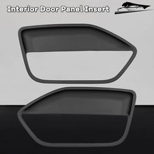 Pair Interior Door Panel Insert Hard Cover BLACK ABS For FORD MUSTANG 2005 -2009 picture