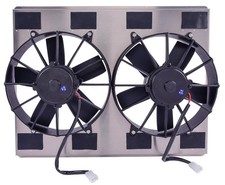 JEGS Universal Dual 11 in. Electric Cooling Fans with 23 3/4 in. L x 18 3/4 in. picture