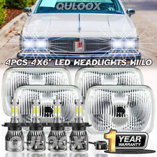 4Pcs 4x6 inch Square LED Headlights Hi/Lo Beam H4 For Oldsmobile Cutlass 1980-88 picture