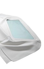 Fits 1979-1982 Lancia Zagato Soft Top Canvas Oyster PlWindow picture