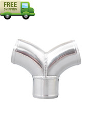Aluminum Y Pipe 3in Dual Inlet to 3in Single Outlet Turbo Intercooler Pipe picture