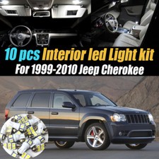 10Pcs Super White Car Interior LED Light Kit Pack for 99-10 Jeep Grand Cherokee picture