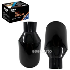 Pair Dodge RT SRT RAM 5″ Big Black Exhaust Tip 2.5″ Inlet Angle Cut Double Wall picture