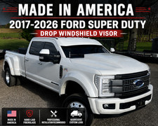 2017-2026 Ford F250 F350 F450 F550 Super Duty Drop Windshield Visor Fiberglass picture