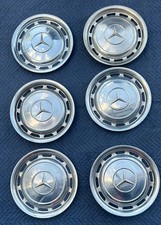 (6) Vintage Mercedes-Benz 15” CHROME Hubcaps OEM W123 W114 W115 W108  picture