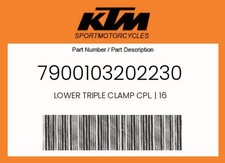 KTM Genuine Lower Triple Clamp Cpl. | 16 - 7900103202230 picture