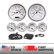RT Classic 6 Gauge Set GPS Electrical Speedometer Tachometer 140MPH 8000RPM picture