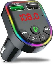 Wireless Car Bluetooth FM Transmitter MP3 Audio USB Charger Adapter Handsfree picture