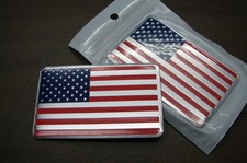 AMERICAN FLAG METAL 3D CAR EMBLEM DECAL STICKER LOGO USA FLAG, U.S. FLAG EMBLEM picture