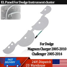 White EL Panel For 05-14 Dodge Challenger Magnum Charger Instrument Cluster US picture