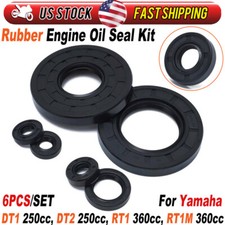 6pcs Engine Oil Seal Kit For 1968-1973 Yamaha DT1 DT2 250cc RT1 360cc RT1M 360cc picture