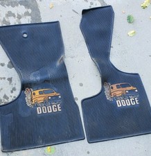 Vintage 1971-1982 Dodge B200 Van Boogie Rubber Floor Mats G Series G10 G20 G30 picture