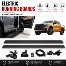 Deployable Electric Power Running Boards Fits Ford Ranger 2022-2026 2027 Black picture