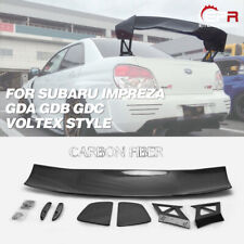 For SUBARU Impreza GDA GDB GDC Voltex Style Carbon Glossy Rear GT Spoiler Wing picture