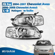 For 2004-2007 Chevy Aveo 2006-2008 Aveo5 Halogen Headlights Left +Right w/ bulbs picture