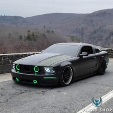 Fit For 2005-2009 Ford Mustang Projector Full LED Headlights Front Lamp Assembly picture