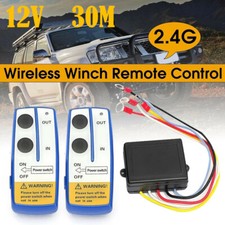 Wireless Winch Remote Control Kit 12V Receiver 150ft Twin Switch Handset Easy US picture