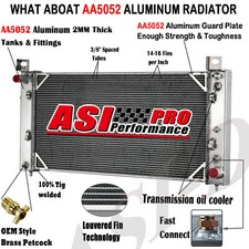 ASI 3-ROW Aluminum Radiator For 1999-2014 Chevy Silverado 1500 2500 HD CU2423 picture