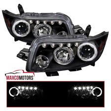 Black Projector Headlights Fits 2008-2010 Scion xB LED Halo Lamps L+R Pair 08-10 picture