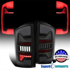 For 2002-2006 Dodge Ram 1500 2500 Full LED Black Smoke Tail Lights Brake Lights picture
