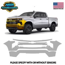 Precut Paint Protection Film (PPF)  22-25 Silverado LT Trail Boss Front Bumper picture