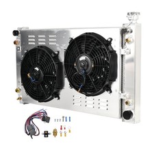 3 Row Aluminum Radiator+Shroud Fan+Relay For 88-99 Chevy GMC C1500 C2500 C3500 picture