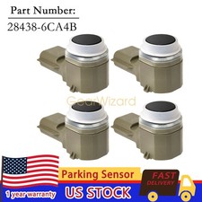 Park Assist Aid Parking Sensor Fit NISSAN 4Pcs Reverse Rear Bumper 28438-6CA4B picture