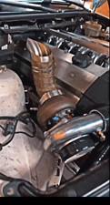 E46 E36 BWM  3'' Single Turbo Hood Dump w/  “o2” Bung Tear Drop Outlet picture