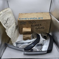 NOS PAIR 1972 72 CHEVY IMPALA CAPRICE REAR BUMPER GUARD GM 994258 GUARDS MINT picture