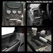 Fits Hyundai Tiburon 2003-2005 With Digital AC Large REAL CARBON DASH KIT picture