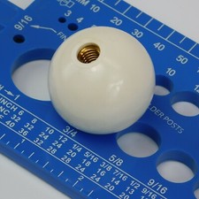 1956-1962 Corvette Shifter Knob White Ball 3747685 NEW picture