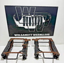 97-02 Jeep TJ Wrangler Front SEAT Brackets Passenger & Driver BOTH SLIDE & FOLD picture
