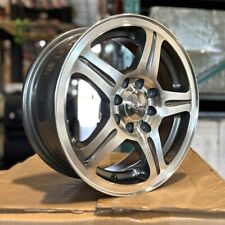 PRIMAX 772 Gray with Machined Face 14x6 +38 4x100 4x114.3 Wheel Single Rim picture