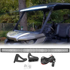 Fits 16-24 Can am Maverick Trail 52'' LED Light Bar Upper Roof Brackets Wire Kit picture