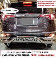 2013-2018/2019-2024 TOYOTA RAV4. STAINLES STEEL REAR BUMPER GUARD PROTECTORE. picture