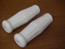New 1909-1934 Harley All Twins Handlebar Grips Correctly Marked, 3310-09, WHITE picture