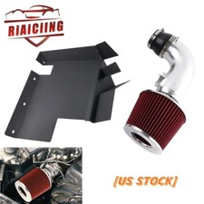 for 07-11 BMW 128i 328i 3.0L 6cyl Heat Shield Cold Air Intake Kit + Red Filter picture