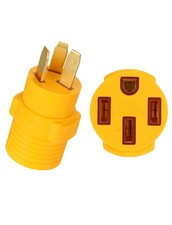 Kanayu 3 Prong Stove Adapter Compatible with NEMA 10-50p to 14-50r Yellow  picture