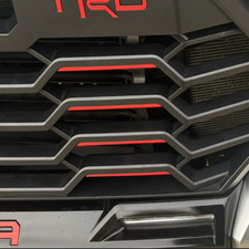 4 RED LINES SET FOR 2022 2023 2024 Front Emblem TUNDRA Grill Bumper picture