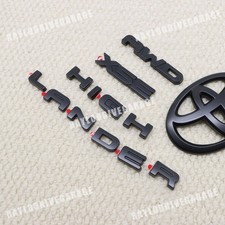 4PCS 3D Overlay Emblem Rear Tailgate For Highlander XSE 2021-2025 Matte Blackout picture