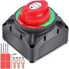 Nilight Battery Switch 1-2-Both-Off 12V 24V 48V 600A High Current Heavy Duty picture